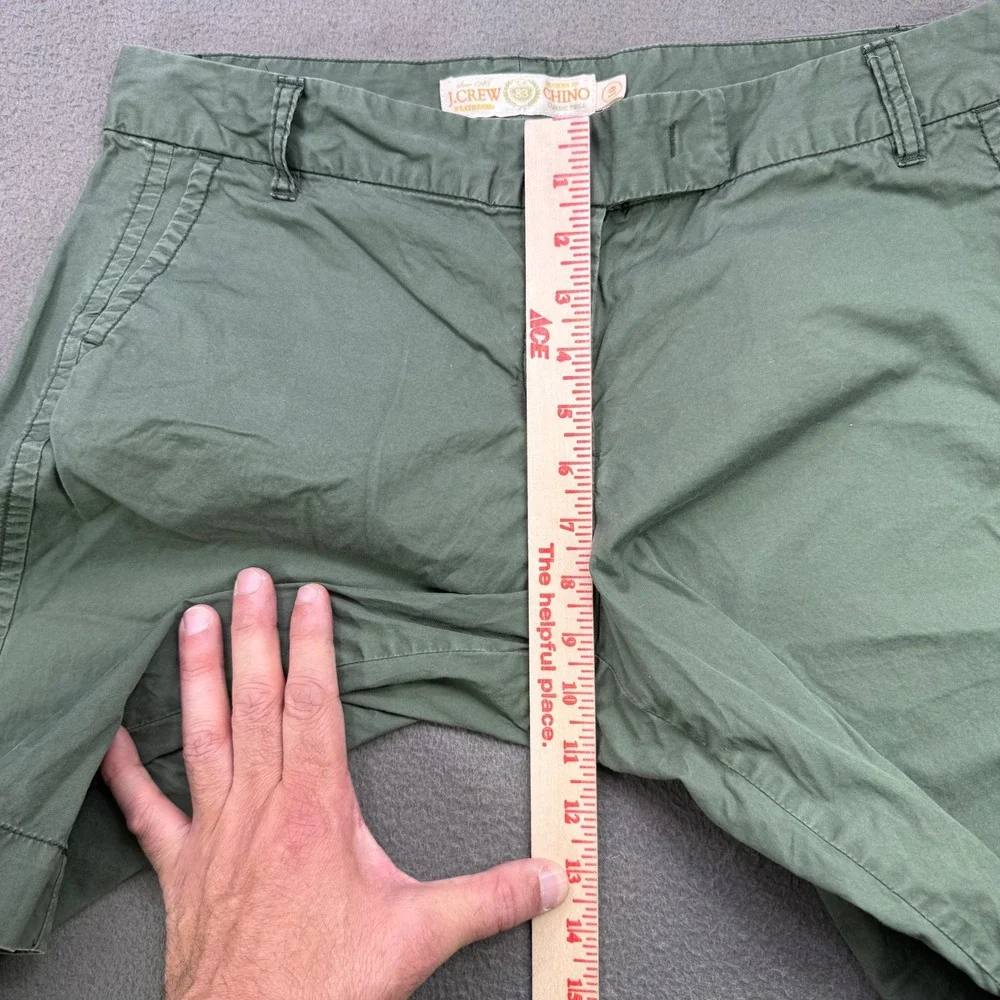J.Crew Chino Shorts Womens 10 Green City Fit Broken-In Twill‎ Casual Summer